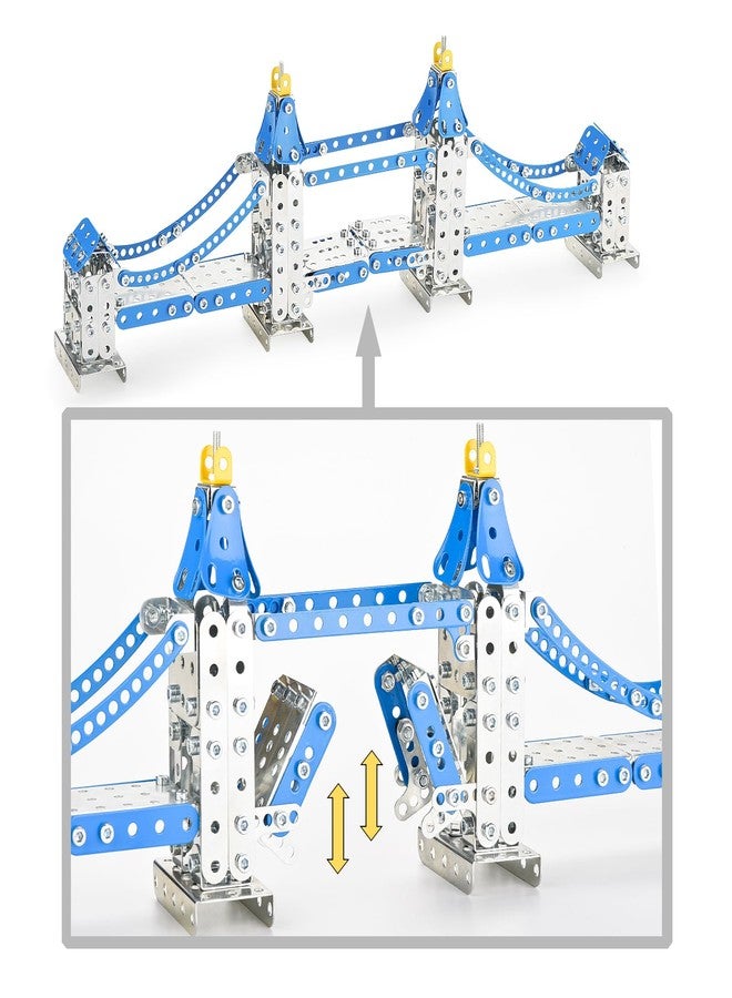 Ferthor Fun Metal Model Tower Bridge Kits for Boys 8-12, 588PCS London Tower Bridge DIY STEM Building Toys for Kids to Build,Construction Sets London Bridge Britain Architecture Kit Famous Landmark - Image 5